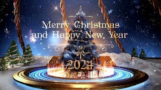 MerryChristmas amp HappyNewYear 2024🔔🎄🎅🎶Christmas 3D Animation Card 🔔🎄🎅🎊☃️🎶 [upl. by Akinej]