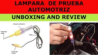 UNBOXING DE LAMPARA DE PRUEBASTESTER O PROBADOR DE CORRIENTE [upl. by Leizahaj263]