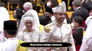 Lagu Istiadat Perkahwinan Diraja 1443H  2022M  Muda Bestari Mempelai Diraja [upl. by Bills]