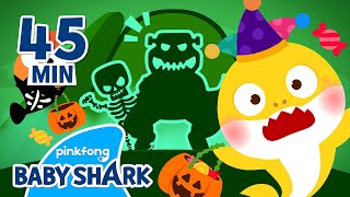 Halloween TrickorTreat at the Spooky House  Compilation  Halloween Story  Baby Shark Official [upl. by Goodhen]