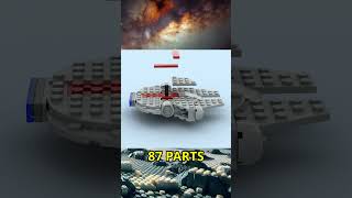 Millennium Falcon Lego Build In Different Scales shorts lego starwars [upl. by Einnep]