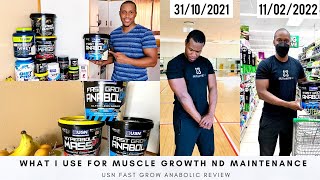 WHAT I USE FOR MUSCLE GROWTH amp MAINTENANCE  Lean Muscle Building  Review USN Fast Grow Anabol gH [upl. by Flannery]