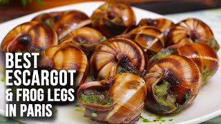 We Tried The Best Escargot Restaurant in Paris  Frog Legs [upl. by Sudderth901]