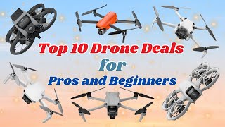 Top 10 Drone Deals For Pros and Beginners DJI EVO Holystone Bwine and more [upl. by Nossyla]