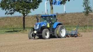 NewHolland T6030 koolzaad zaaien [upl. by Souza148]