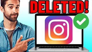 How To Delete Instagram Account On PC 2023 [upl. by Dragde]