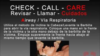 Adult CPR Spanish 2010 guidelines training video following New CABD method How to Video Espanol [upl. by Etnoed]