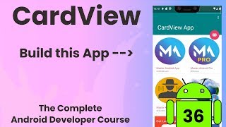 CardView  Android Tutorial 36 [upl. by Edecrem]