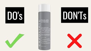 NEW Paula’s Choice 6 Mandelic Acid  2 Lactic Acid Liquid Exfoliant  Heres What You Should Know [upl. by Holli]