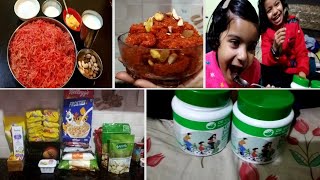 My Morning routine and gajar ke halva ki recipe my weekly grocery goqii Store se chyawanprash [upl. by Marks498]