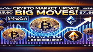 Crypto Market Update Bitcoin Dips Solana Surges amp Dogecoin Drops  What’s Next bitcoin ethereum [upl. by Vivianne902]