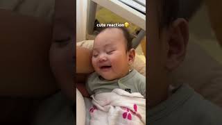 The baby even while asleep laughs along with mom’s laughter cute funny shorts [upl. by Docia633]