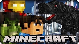 Minecraft Modded War  MODS VS MOBZILLA SUPERHEROES Rival Rebels Mod  Superheros Unlimited Mod [upl. by Ahsuatan456]