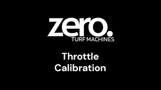 ZERO Throttle Calibration [upl. by Gish]