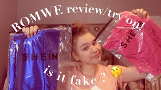 ROMWE reviewtry on haul   vlogmas day 1 [upl. by Layor]