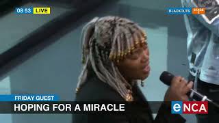 Friday Guest  Johnny Clegg Msaki perform Hoping for a miracle [upl. by Agnola]