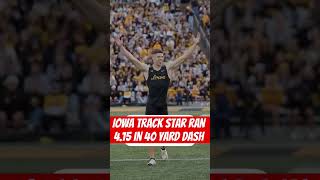 Iowa track star ran 415 in 40 yard dash [upl. by Anigue]