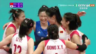 Womens Volleyball Qualifying China vs South Korea  Asian Games 2022 [upl. by Orrin406]