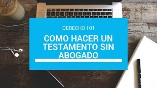 Testamento en Puerto Rico Como hacer un testamento sin abogado [upl. by Mosira]