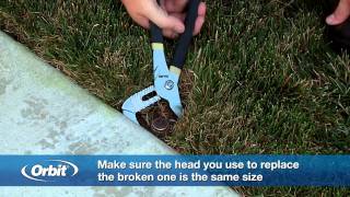 How To Replace A Sprinkler Head [upl. by Romelle]