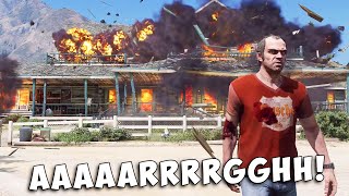 GTA 5  Trevor kills ONeil brothers and burns their farm 4K [upl. by Roswell346]