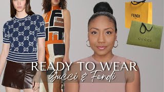 Unboxing GUCCI amp FENDI Ready to Wear Designer Pieces 🛍️ [upl. by Ynnaf]