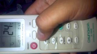 Programar control remoto de aire acondicionado K1000E [upl. by Hutson919]