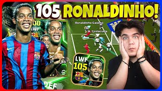 EPIC 105 RONALDINHO🔥 ÖZEL BASIMLA 105 YAPMA 4 KİŞİ ARASINDAN GOL eFootball 2025 Mobile [upl. by Leavelle]