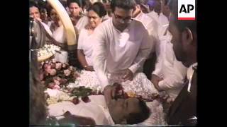 Sri Lanka  Opposition Leader Is Cremated [upl. by Ninon]