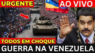 Urgente Guerra na Venezuela Tensão Ataque Resultado da Eleição Nicolás Maduro Fecha Fronteiras [upl. by Adali]