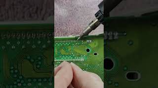 Reflowing solder joints on PCB [upl. by Ellerred656]