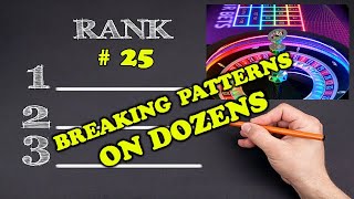 Breaking Patterns On Dozens  Joe Croupier Roulette indepth analysis amp ranking [upl. by Annaid]