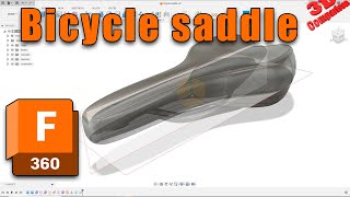 Fusion 360  Bicycle saddle concept [upl. by Albertina]