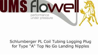 Schlumberger PL Coil Tubing Logging Plug for Type quotAquot Top No Go Landing Nipples [upl. by Brower760]