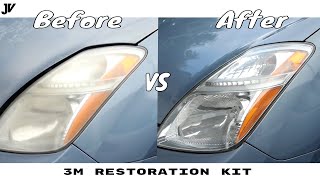 3M Headlight Lens Restoration  New Hood for Prius [upl. by Doone]