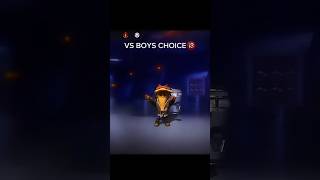 GIRLS PAT CHOICE VS BOY PAT CHOICE🤬🥵😘 freefire short edit [upl. by Werby]