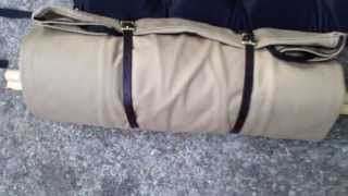 Kephart Bedroll By Duluth Pack Khaki Color Setup [upl. by Renate677]