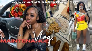 weekly vl☆g BACK TO SCHOOL MAINTENANCE  PREP  nailsamptoes CONTENT DAY lashes cook w me  more [upl. by Leruj]