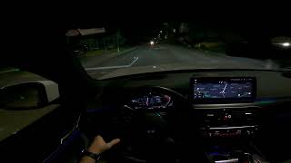 2024 BMW 530d night driving xdrive [upl. by Sorel397]