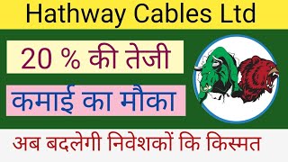 HATHWAY CABLES LTD SHARE NEWS  NEXT TARGET  LATEST NEWS  STOCK ANALYSIS hathwaycablenewstoday [upl. by Llessur633]