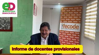 Informe con relación a la circular 30 con relación a los y las docentes provisionales [upl. by Adlog]