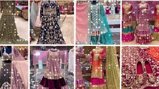 bridal dresses heavy bridal lehnga designer collection farshi gharara and sharara order online [upl. by Walt]