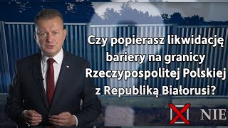 Minister Mariusz Błaszczak 4 pytanie referendalne [upl. by Zetnas407]