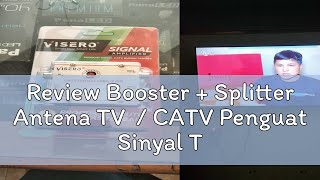 Review Booster  Splitter Antena TV  CATV Penguat Sinyal TV 2way 3way 4way [upl. by Wilda733]