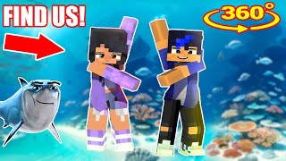 Aphmau amp Ein Dancing UNDERWATER Finding Challenge 360° VR [upl. by Ecirtnuahs]