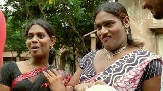 Railway Station Movie Scenes  Sandeep and Shiva comedy scene with hijras  Shravani [upl. by Ithnan]