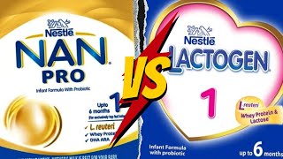 Lactogen vs Nan pro  which milk powder is better  difference between lactogen and Nan Pro [upl. by Jareb]