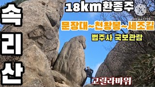 100대명산29속리산세조길문장대신선대천왕봉18km환종주국립공원법주사국보18km Hiking in Songnisan National Park [upl. by Talbott927]