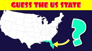 Guess the US State on the Map [upl. by Nerha297]