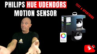 Philips Hue Udendørs Motion Sensor  Den er fan godog ok pris [upl. by Nimoynib271]